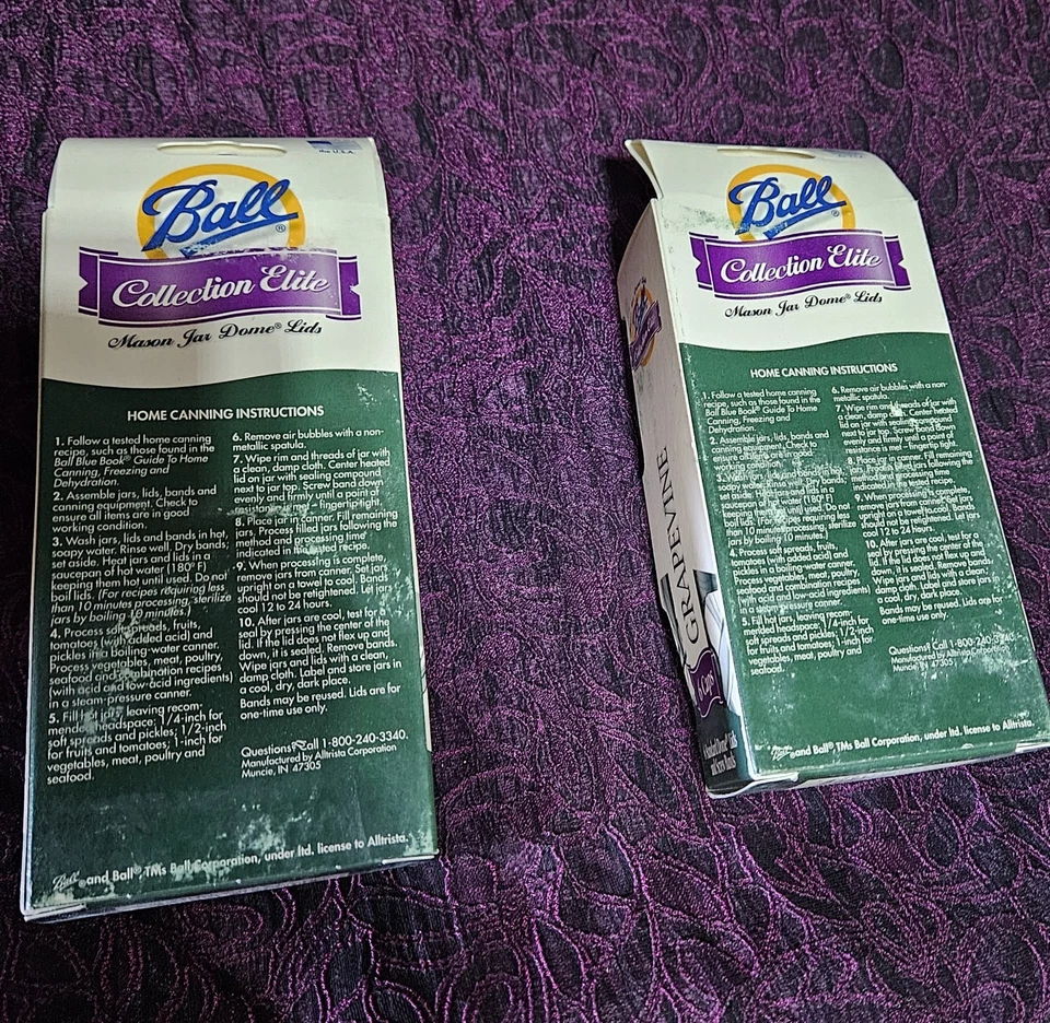 De colección Ball Collection Elite Grapevine Mason Tarro Cúpula Tapas 2 Juegos De 6 Nuevo Foto 3 de 3