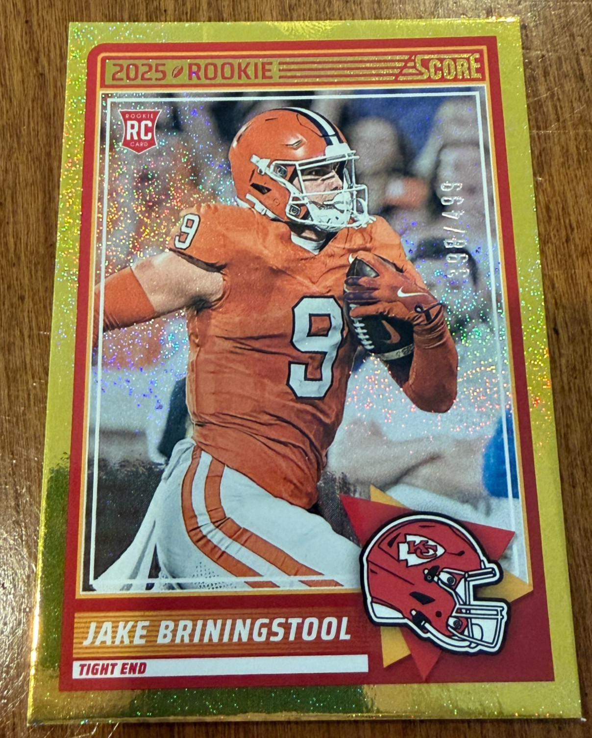 2025 Score - Rookie Jake Briningstool #74 Gold Dots /499 (RC)