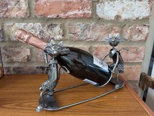 Metal Cat Wine Bottle Holder – Fun Novelty Cat Couple Bottle Rack Excellent Con