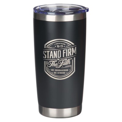 Large Stainless Steel Inspirational Travel Mug Tumbler for Men & Women: Stand
