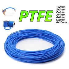 Blue PTFE Tube Tubing Hose - Polytetrafluoroethylene - Various Sizes Available