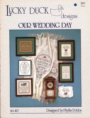 Our Wedding Day Counted Cross Stitch | Lucky Duck Designs LDD-40