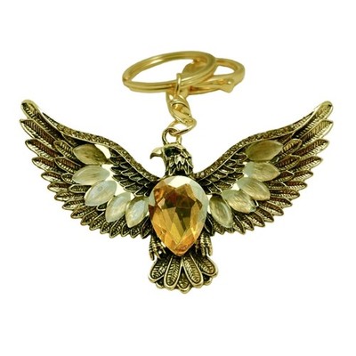 Multi Functional Keychain Accessory For Car Keys And Bags With Hawks Design