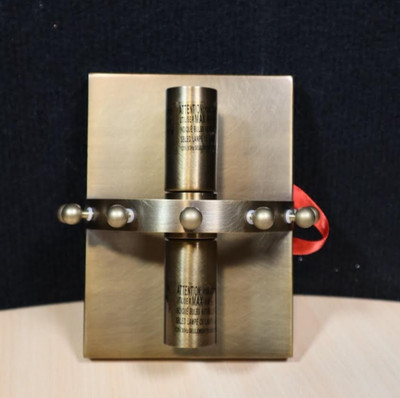 Pottery Barn Mallory Crystal Bath Sconce in Tumbled Brass