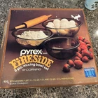 Vintage PYREX WARE Fireside 3 Piece Mixing Bowl Set 95-F Box Partially Open