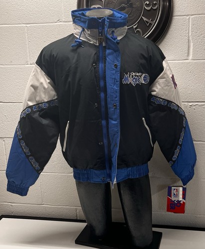 Neu mit Etikett Vintage 90er Pro Player Orlando Magic NBA gefütterte Jacke Large - Bild 1 von 17