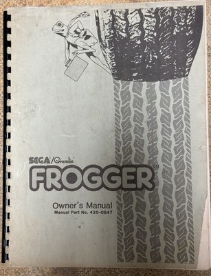 SEGA/GREMLIN  1981 FACTORY ORIGINAL FROGGER  OWNER'S MANUAL