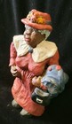Resin Vintage Woman With Purse On A Shopping Trip, Very Unique Historic Piece — photo 3