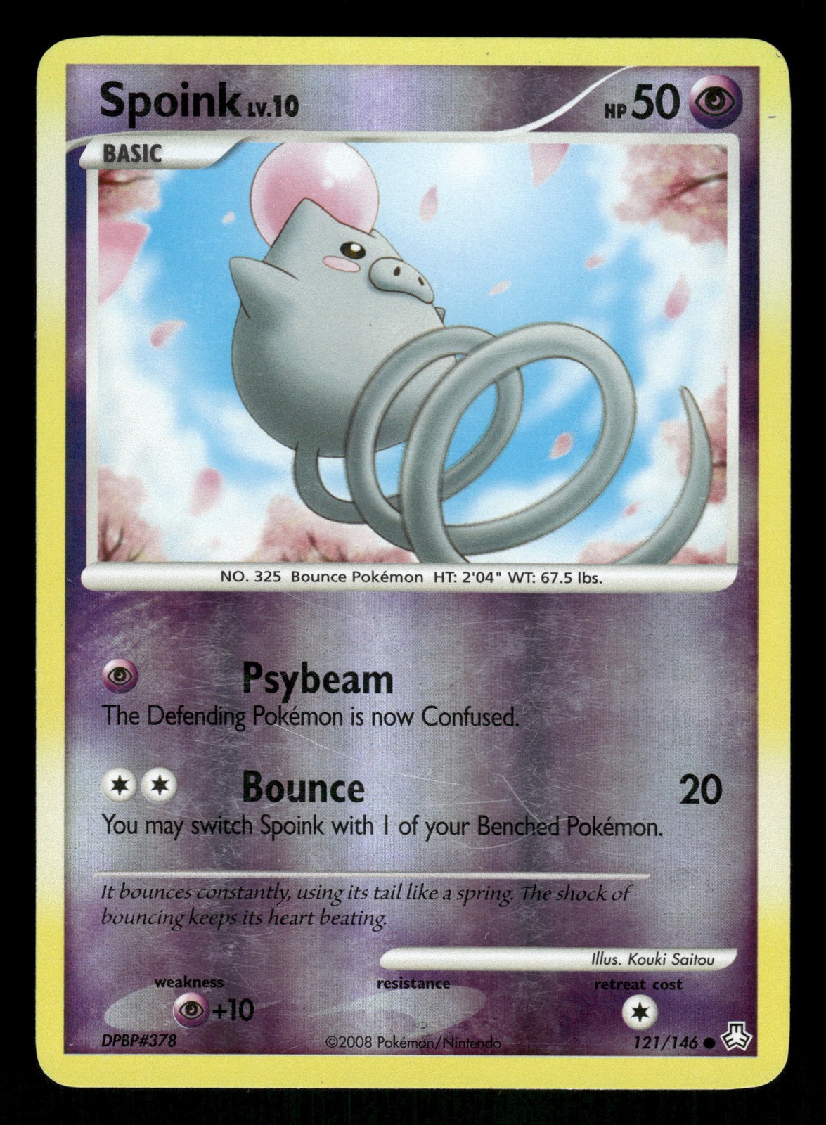 Pokemon Spoink Common Legends Awakened 121/146 LP Reverse Holo