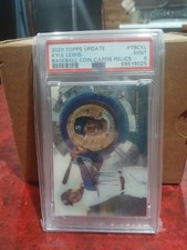 Kyle Lewis RC PSA 9 2020 Topps Update Baseball Coin Cards Relics #TBCKL