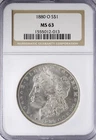 1880 O Morgan Dollar NGC MS63 Tough Date! Pleasing MS63