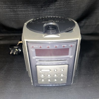 Digital Compact Disc Player AM/FM Stereo Clock Radio Tested All Works