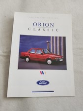 FORD ORION CLASSIC Car Sales Brochure JUN 1989 #FA924