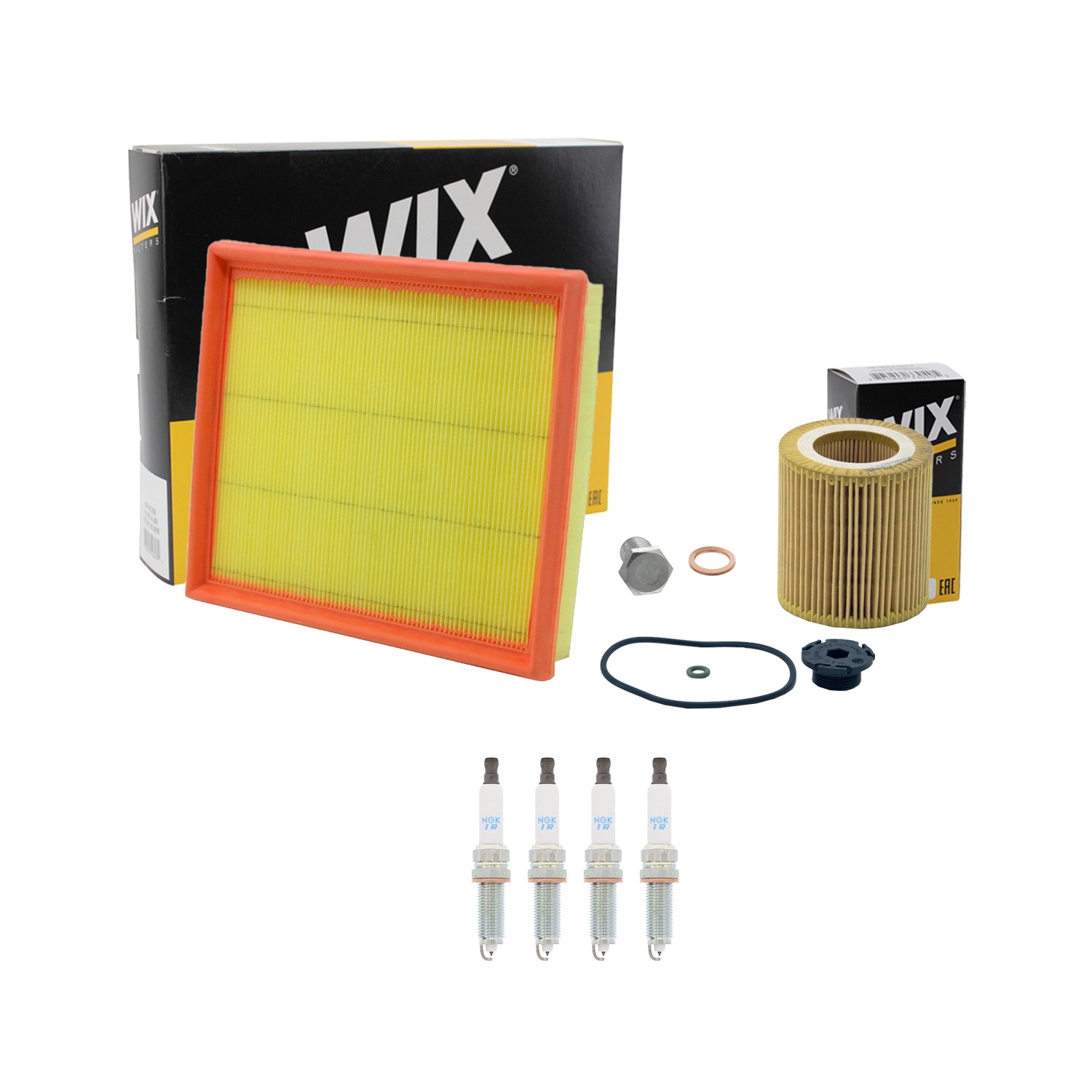 Wix Engine Air Oil Filters  NGK 4 Spark Plug Kit for E92 F30 328i xDrive 2.0 L4