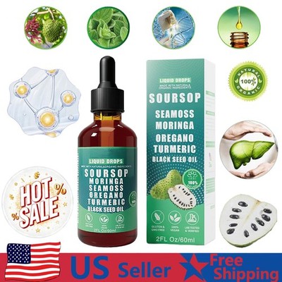 Soursop Bitters 10 in 1 Liquid Drops - Immunity, Liver,Gut & Antioxidant 60ML