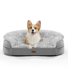 3.7 inch Thickened Orthopedic Dog Beds for Medium Dogs, Supportive Dog Sofa B...