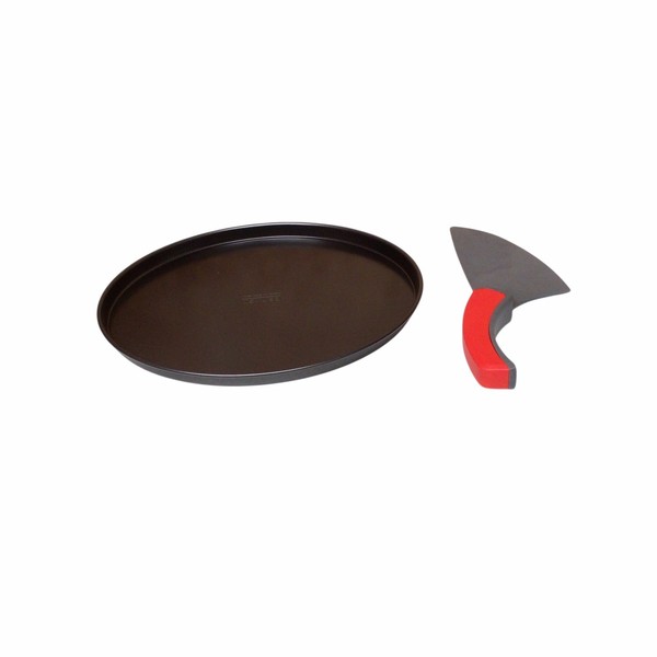 Zenker 3-Tlg. Pizza Set Pizzaform Backblech Pizzaschneider Antihaftbeschichtung-image