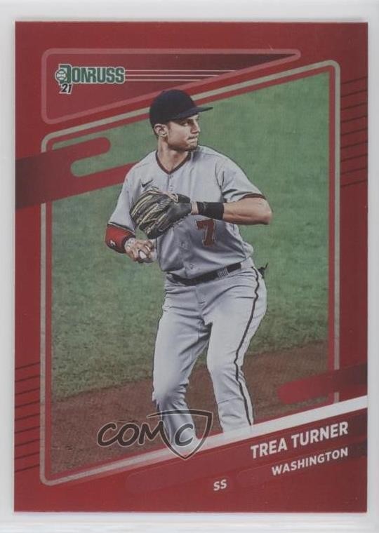 2021 Panini Donruss Holo Red Trea Turner #93 uk2