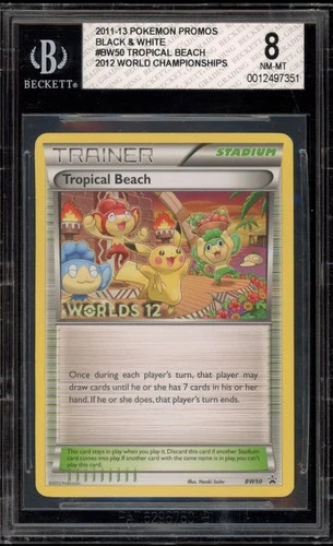 Pokemon Tropical Beach 2012 World Championships Promo BW50 BGS 8