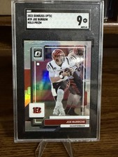 2022 Panini Donruss Optic Joe Burrow #39 Holo Prizm SGC 9