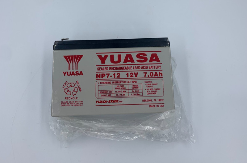 (NEW) Yuasa NP7-12 Lead Acid Battery 12V, 7.0Ah