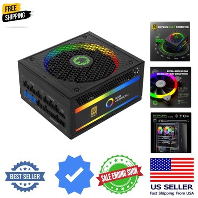 850W Power Supply, Fully Modular, 80 Plus Gold, ARGB SYNC with Motherboard, R...