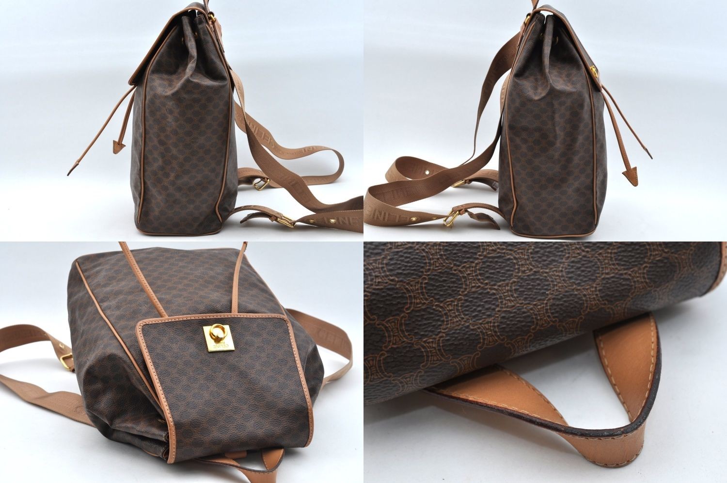 CELINE Celine Macadam Blazon Pattern Backpack PVC… - image 4