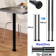 710-1100MM Adjustable Kitchen Worktop Desk Breakfast Bar Table Leg Support Feet