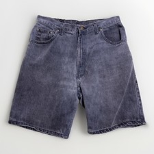 Hunt Club Shorts Mens 34 Gray Made In USA Faded Fraying Actual 31x8