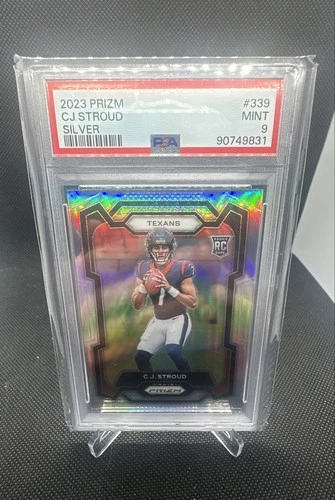 2023 Panini Prizm - Rookies C.J. Stroud #339 Silver Prizm (RC) PSA 9 Texans