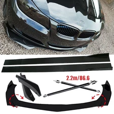 Front Bumper Lip Spoiler Splitter Car Body Rear For BMW