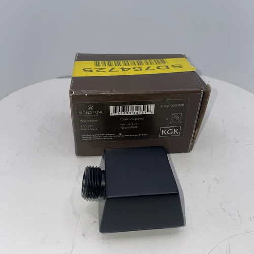 Signature Hardware Handshower Supply Elbow. Matte Black. SHWE2020Mb - Picture 2 of 5