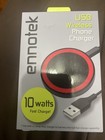 Ennotek USB Wireless Phone Charger 10 Watt Fast Charge New In Box — photo 1