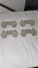 4 Genuine OEM Whirlpool Dishwasher lower Dishrack Roller wheels