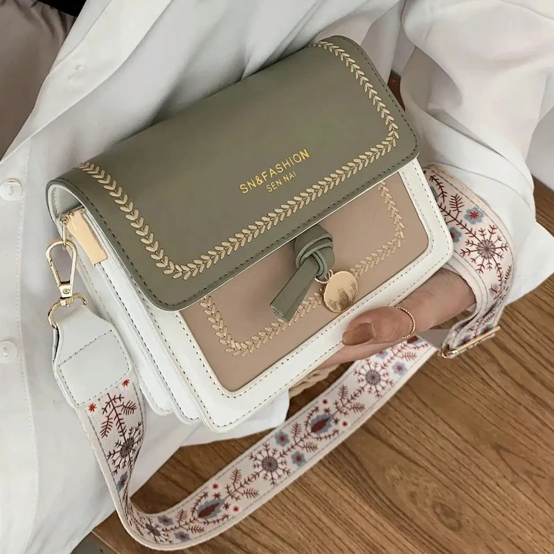 Fashionable Bag for Women, New Crossbody Bag, Contrasting Color Shoulder Bags