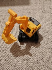 Kinder Kleinkind Bagger mit Schaufel Baustellen Fahrzeug