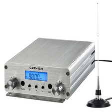 15W FM Transmitter, Long Range FM Broadcast Transmitter for Churches, Cars, S...