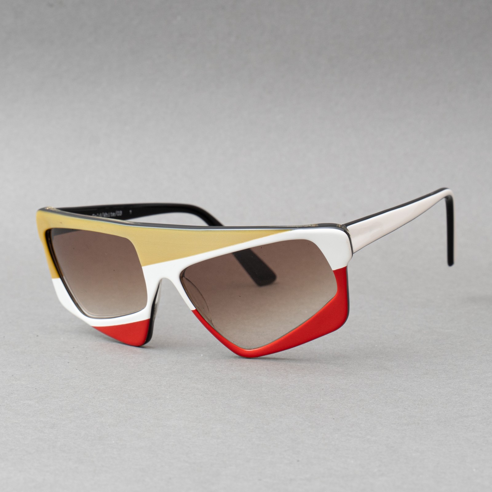 SAINT LAURENT Occhiali da sole Yves Staint Laurent YSL166 oro bianco 03 rosso vintage Made in Italy