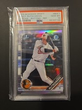 2019 Bowman Draft Chrome Adley Rutschman #BDC-1 Refractor Batting (RC)