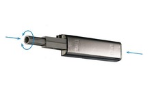 Hafele Push to Open Catch Steel 50mm Silver 