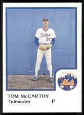 1986 ProCards Tidewater Mets TOM MCCARTHY RC METS GERMANY PLYMOUTH MA