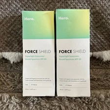 (2) Hero Force Shield Superlight SPF 30 Sunscreen 1.69 oz Exp 05/26