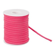 Nylon Elastic Cord, 1/4 Inch 21.87 Yard Stretchy Spandex Cord, Light Red