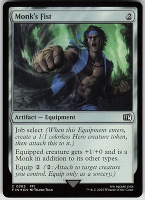 MTG Monk's Fist Foil NM FINAL FANTASY Magic 265
