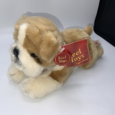 Keel Toys ‘Butch’ The Bulldog Dog Puppy Collar & Name Tag Soft Toy Plush 9” NWT