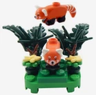 NEW LEGO RED PANDA Lot animal scene flowers forest jungle 60424