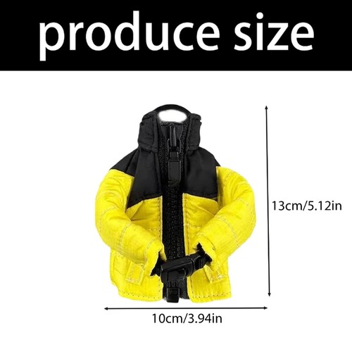 Fashion Down Coat Pendant Mini Down Coat Keychain Portable Key Holder - Picture 8 of 13
