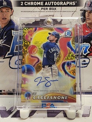 2025 Bowman Chrome Melt Mashers Jac Caglianone MMA-JC Auto Gold Mini Diamond /50