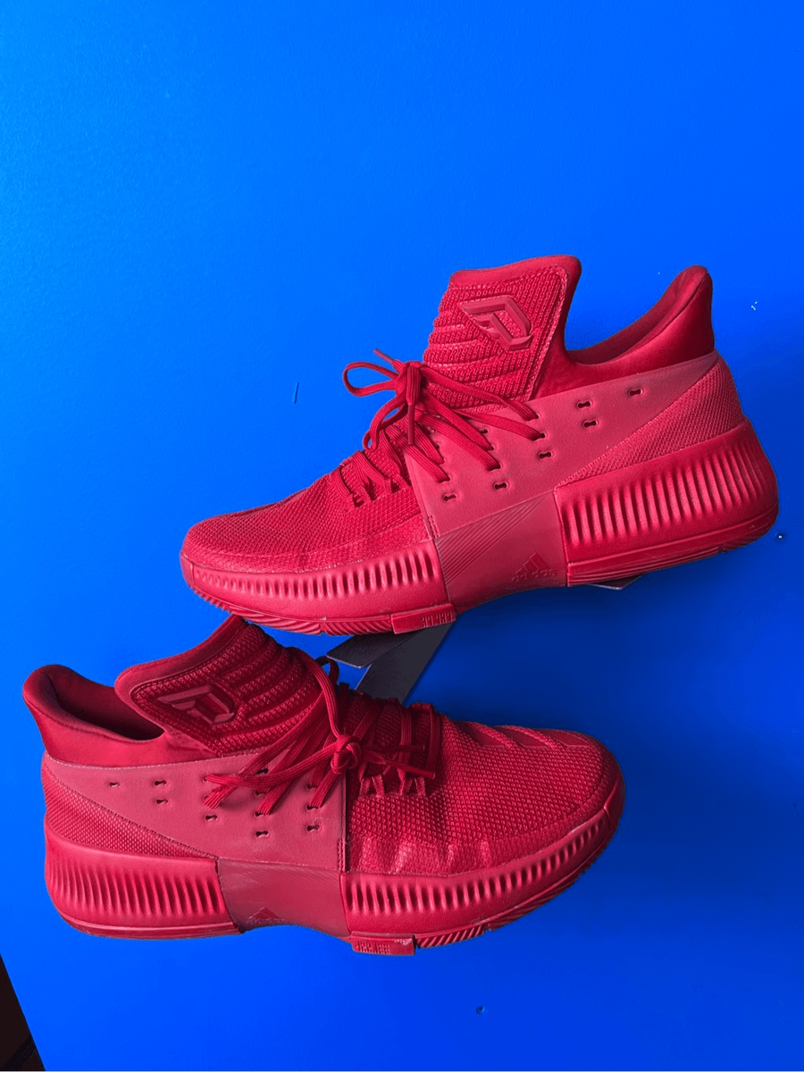 damian lillard shoes 3 red