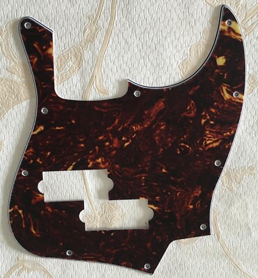 Pick Top Jazz Bass With PB Pickup Hole Guitar Pickguard,4 Ply Brown Tortoise